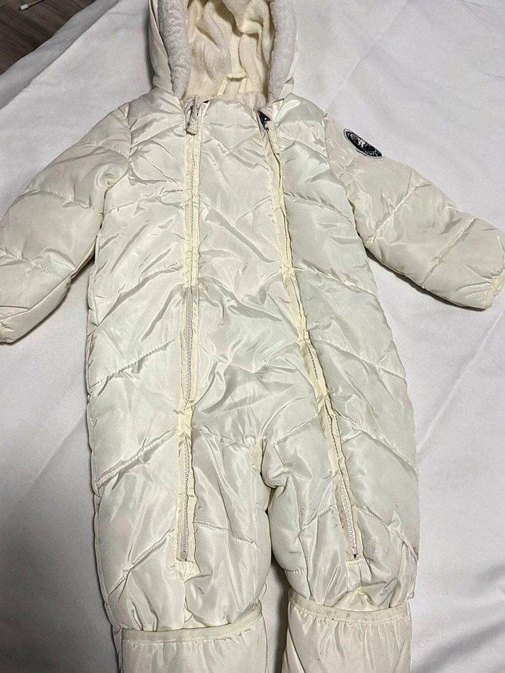 Free Country Infant Lightweight Quilted Puffer Snow Suit Cream